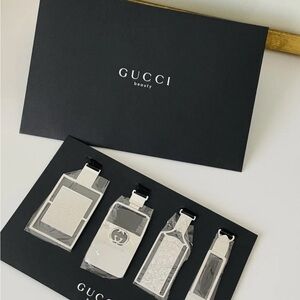 New Gucci Silver Phone Bag Charm Set Luggage Tags